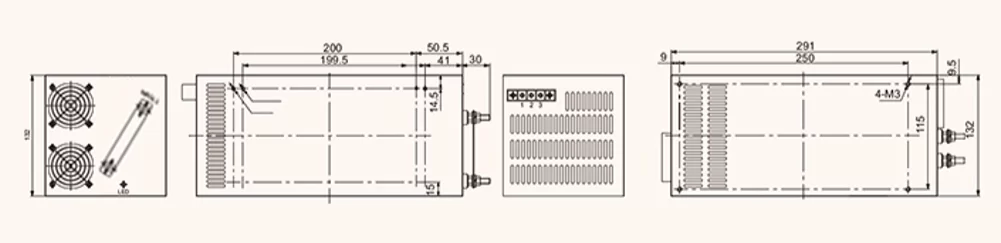 S-3000W series normal single switching power supply